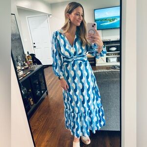 Blue Donna Morgan dress maxi